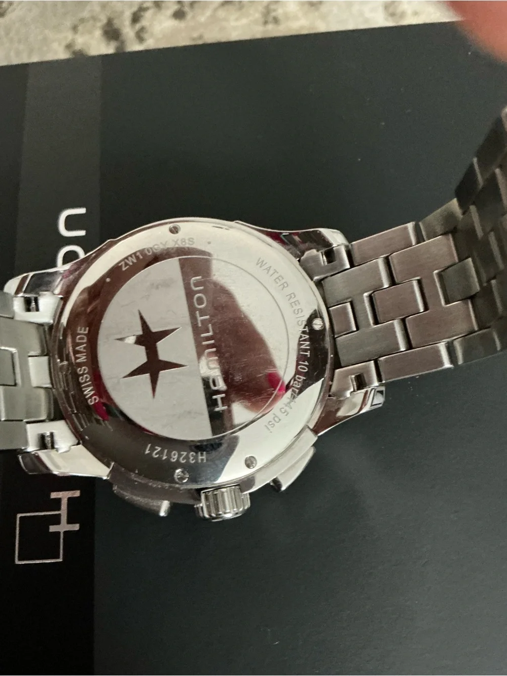 BIG and BEAUTIFUL Hamilton Men's Silver Stainless Steel Watch 🔥